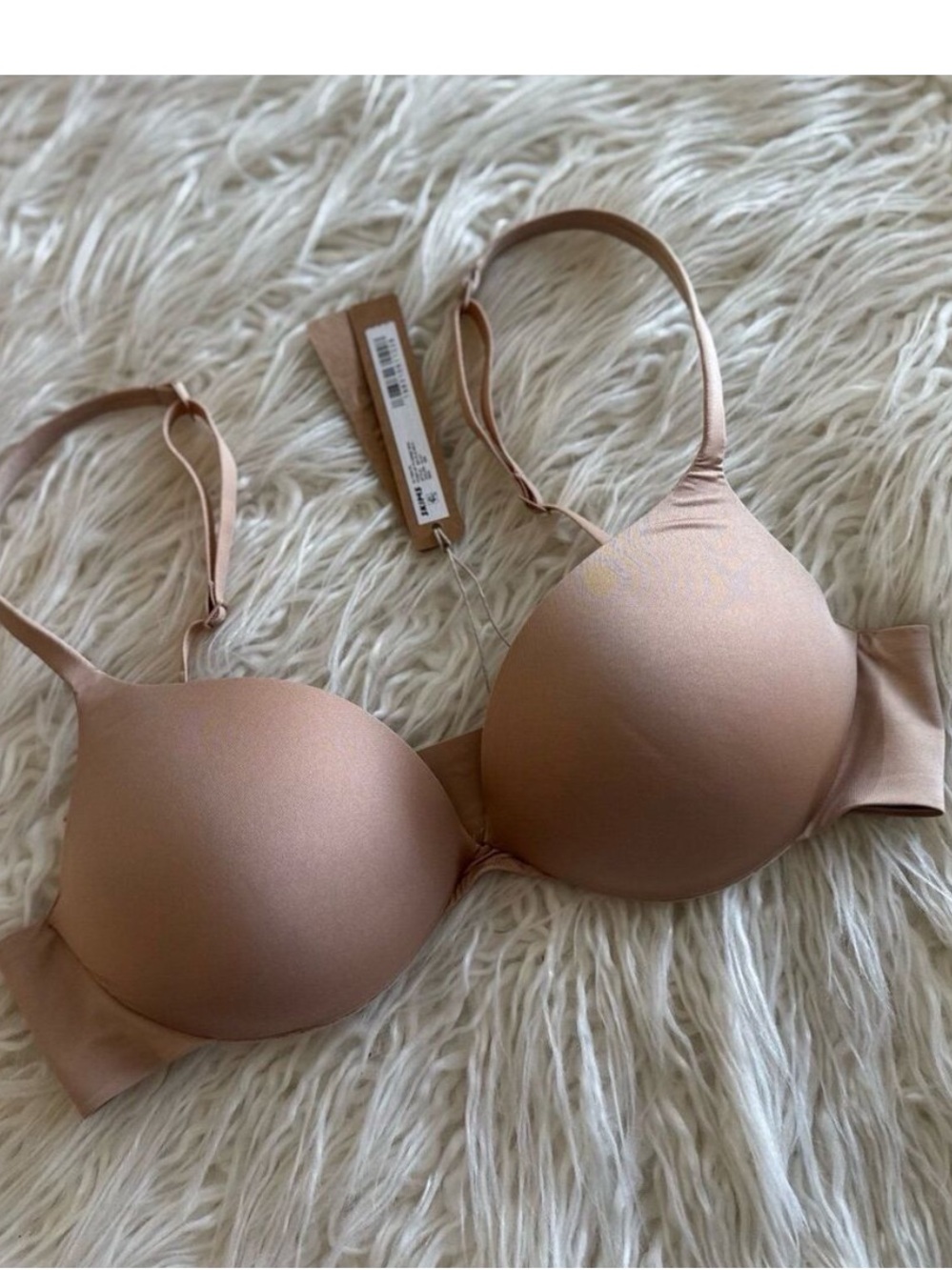 Skims Ultimate Push Up Plunge Bra Mica 36B NWT